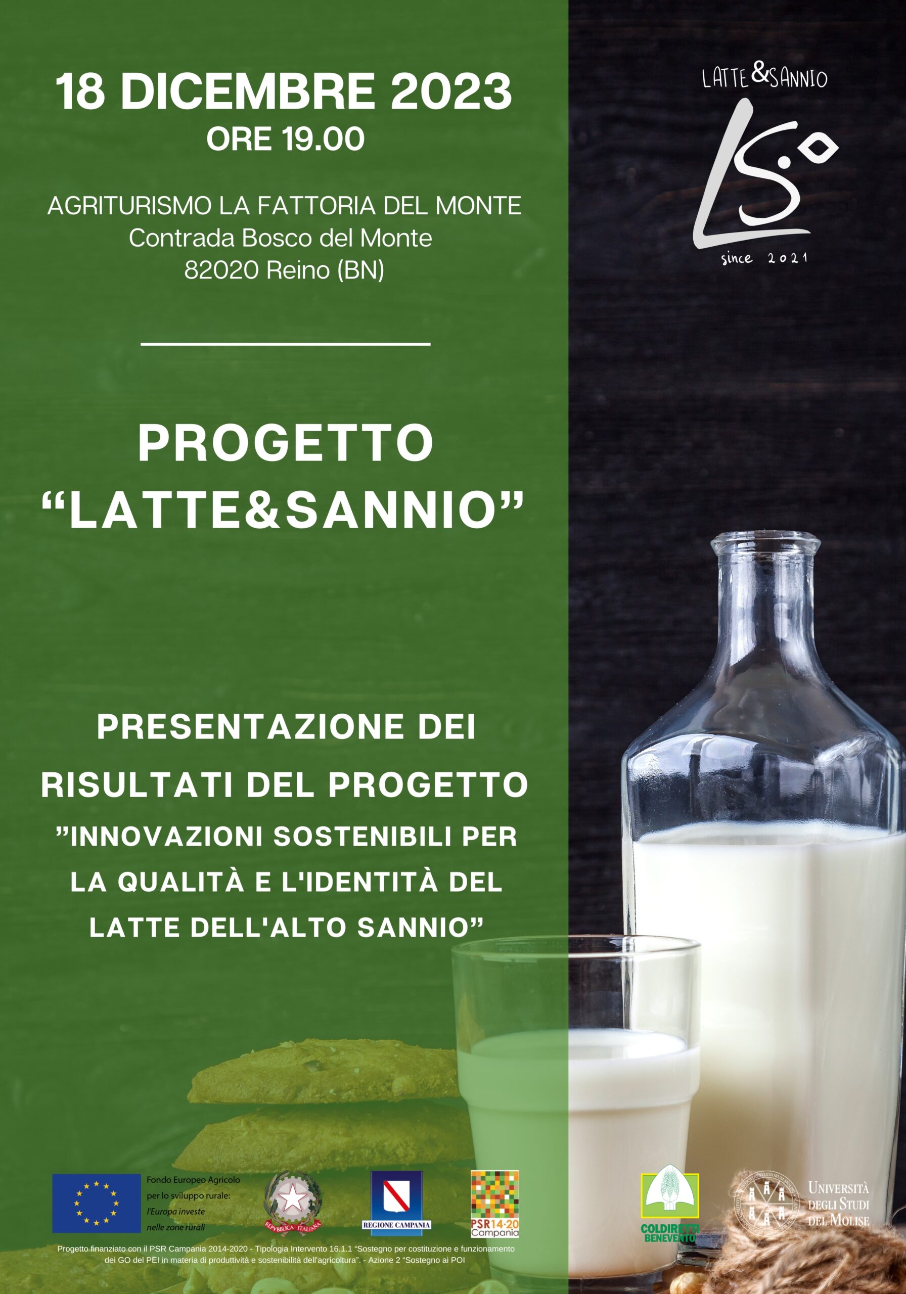 18 Dicembre 2023 – Presentazione dei Risultati del Progetto LatteSannio